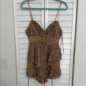 Angel Biba Brown Patterned Dress